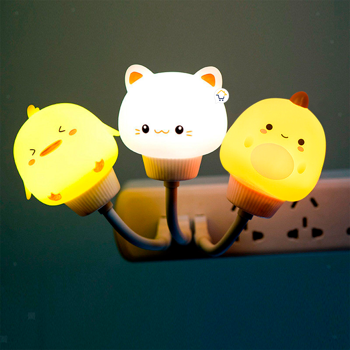  Luz De Noche Led Usb Kawaii 7lam 